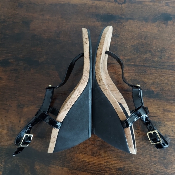 Lauren Ralph Lauren Reeta Cork Wedge Sandal 5-6 - Picture 10 of 11